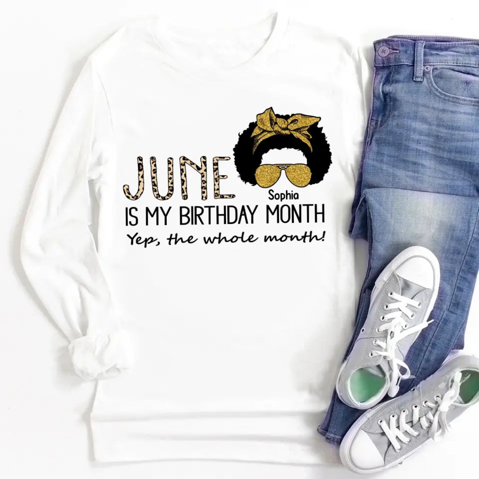 June Birthday Shirt, Custom Birthday Shirt, Queens Are Born In June, June Birthday Shirts For Woman, June Birthday Gifts