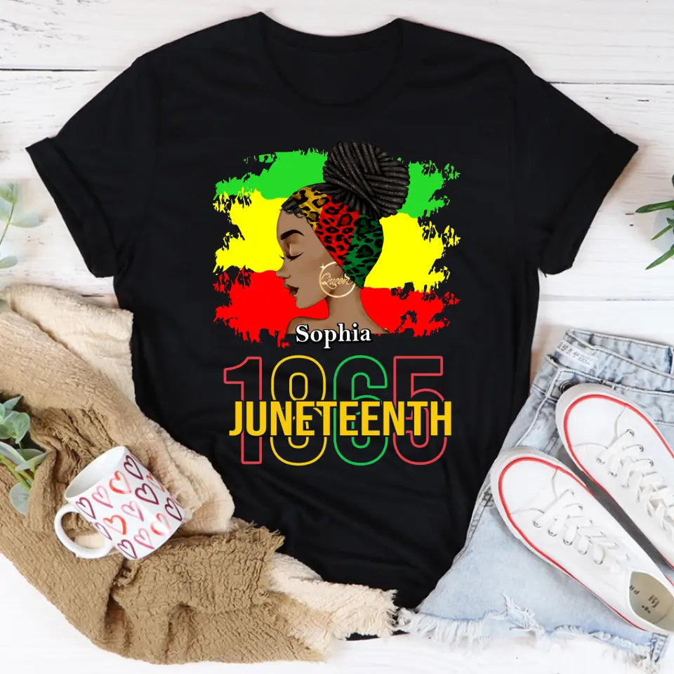 Juneteenth Shirt, Custom Juneteenth Shirt, Juneteenth Is My Independence 1865 Celebrating Freedom Day T-Shirt
