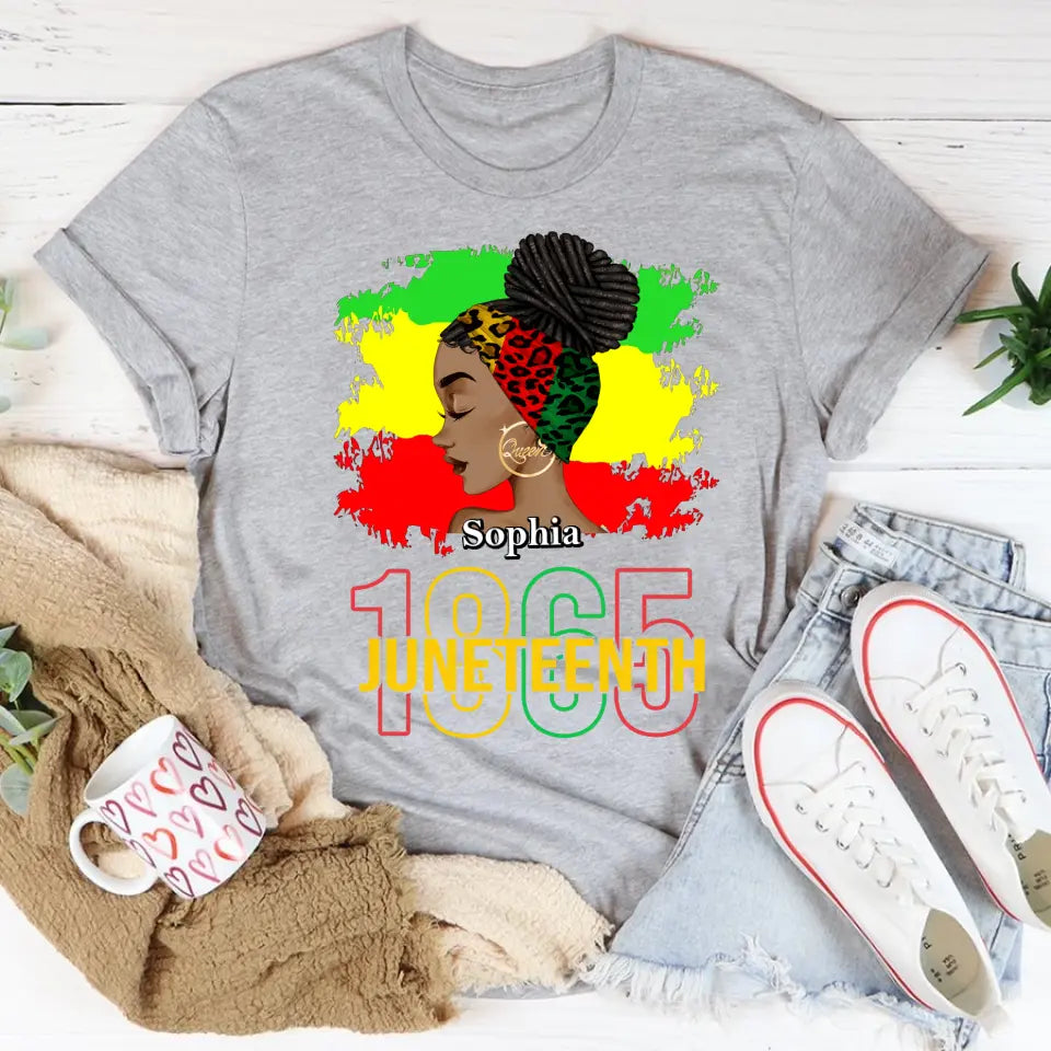 Juneteenth Shirt, Custom Juneteenth Shirt, Juneteenth Is My Independence 1865 Celebrating Freedom Day T-Shirt