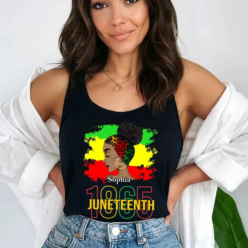 Juneteenth Shirt, Custom Juneteenth Shirt, Juneteenth Is My Independence 1865 Celebrating Freedom Day T-Shirt