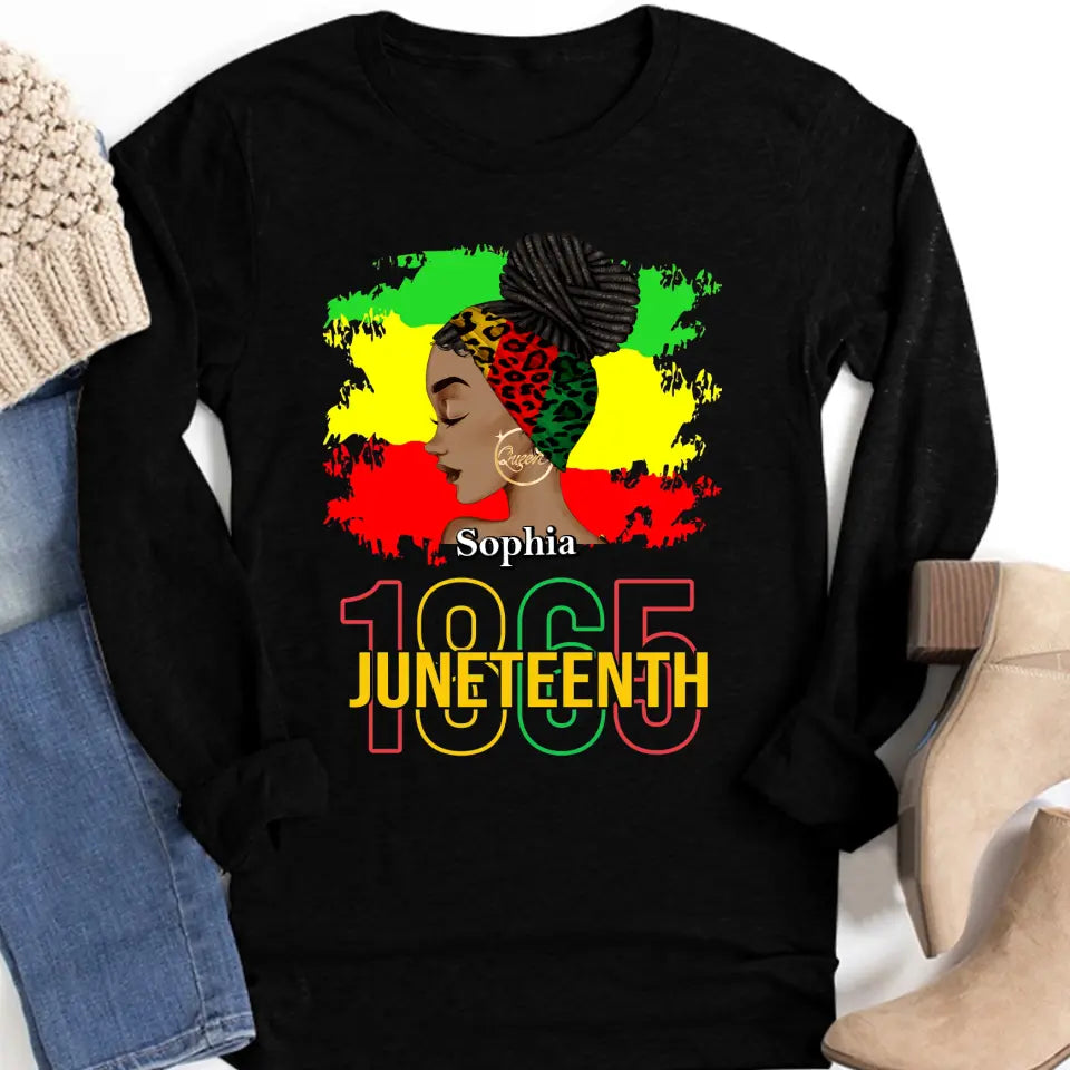 Juneteenth Shirt, Custom Juneteenth Shirt, Juneteenth Is My Independence 1865 Celebrating Freedom Day T-Shirt