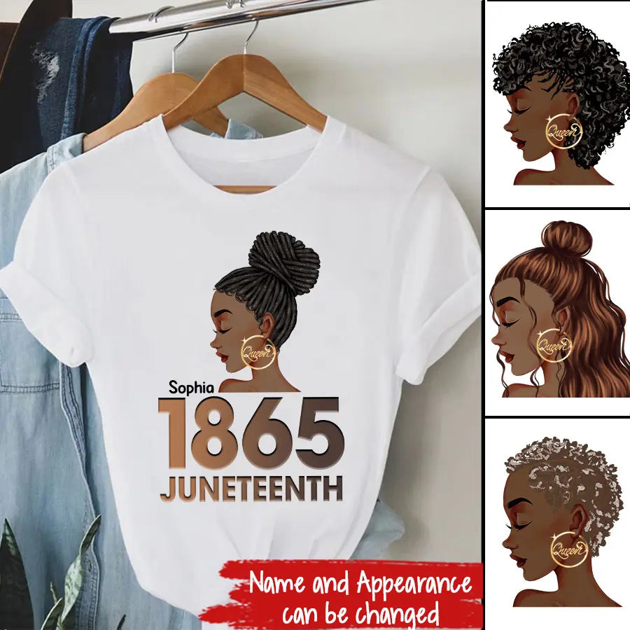 Personalized Shirt - Juneteenth T Shirt, Black Women's Juneteenth t shirt, Juneteenth shirt ideas, Black History Gift For Black Woman