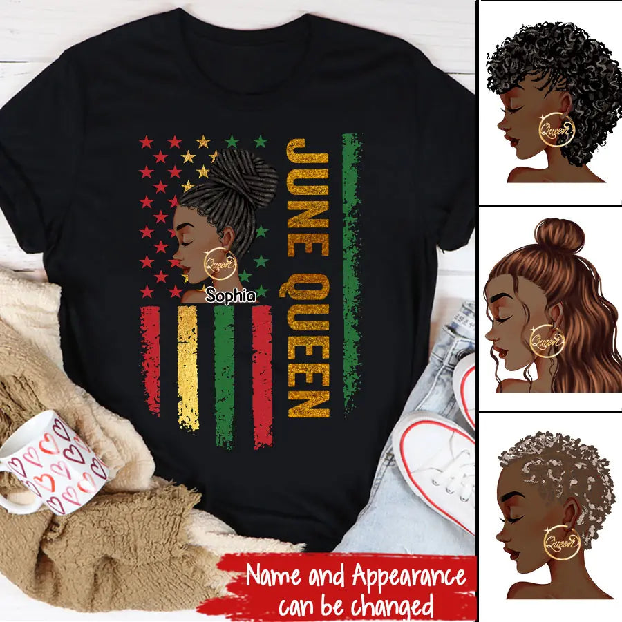 Personalized Shirt - Juneteenth T Shirt, Black Women&#39;s Juneteenth t shirt, Juneteenth shirt ideas, Black History Gift For Black Woman