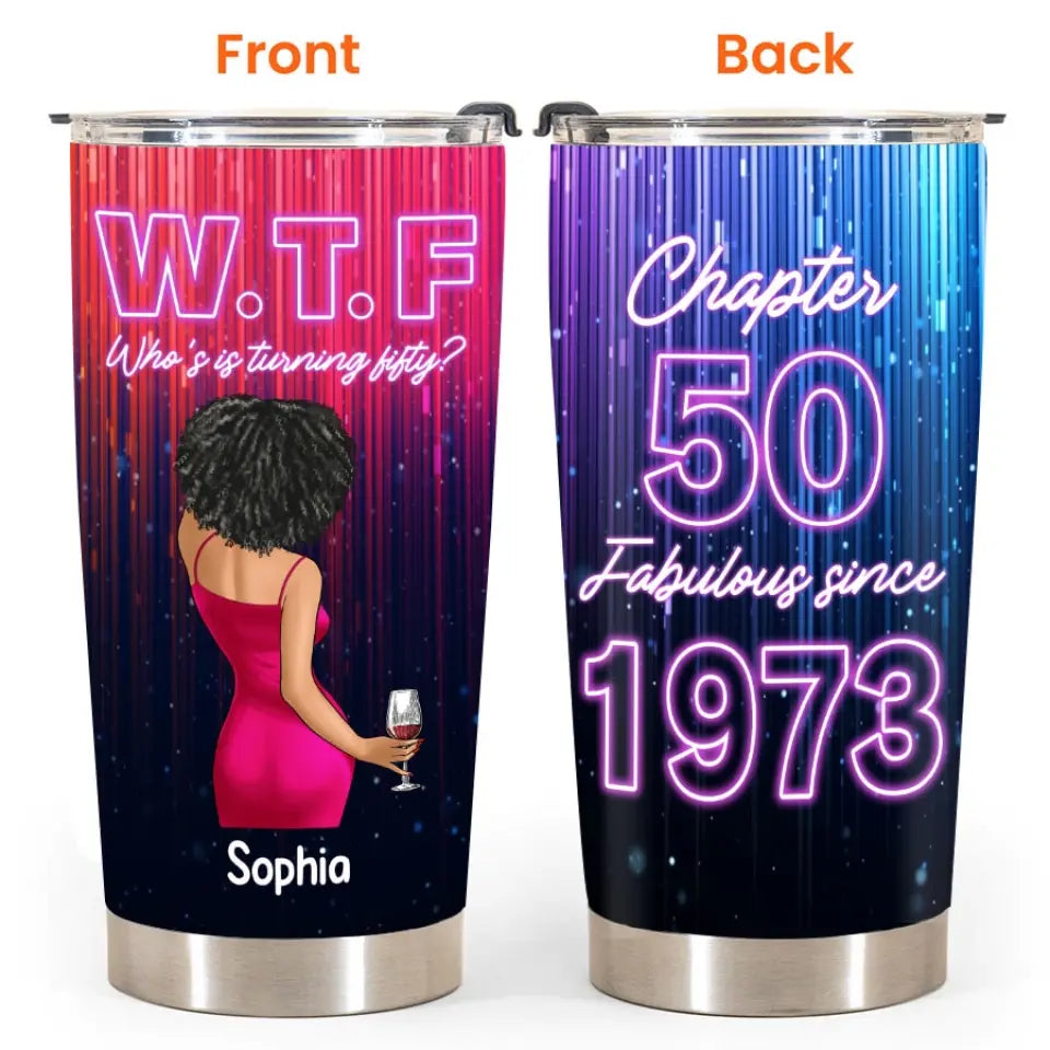 Personalized Tumbler - 50th Birthday Tumbler, Personalized 50th Birthday Gifts, 50th Gift Ideas For Her