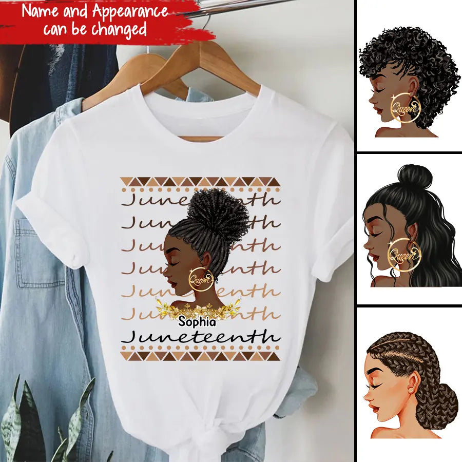 Personalized Shirt - Juneteenth T Shirt, Black Women's Juneteenth t shirt, Juneteenth shirt ideas, Black History Gift For Black Woman