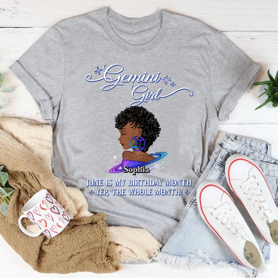 Custom Birthday Shirt, Gemini Zodiac T Shirt, Gemini Birthday Shirt, Gemini T Shirts For Ladies, Gemini Queen T Shirt