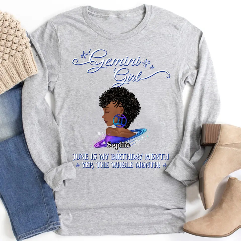 Custom Birthday Shirt, Gemini Zodiac T Shirt, Gemini Birthday Shirt, Gemini T Shirts For Ladies, Gemini Queen T Shirt