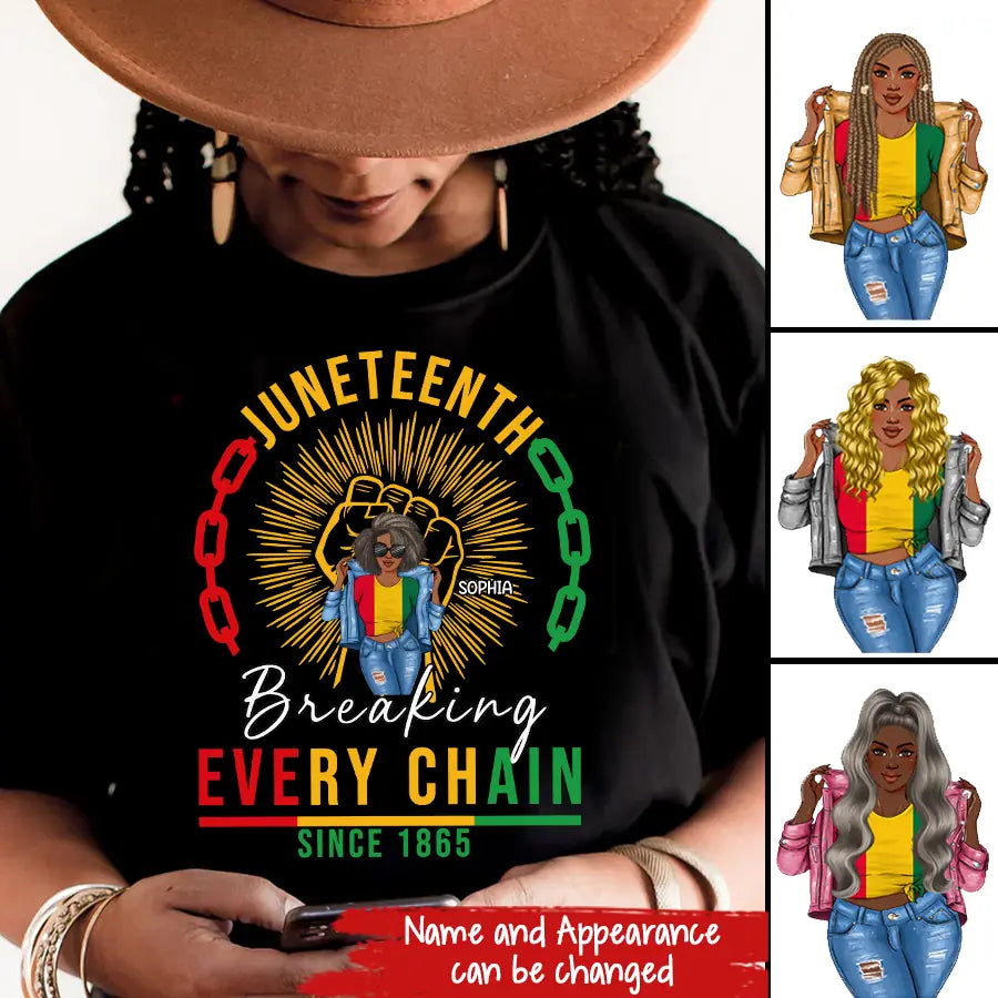 Personalized Shirt - Juneteenth T Shirt, Black Women's Juneteenth t shirt, Juneteenth shirt ideas, Black History Gift For Black Woman