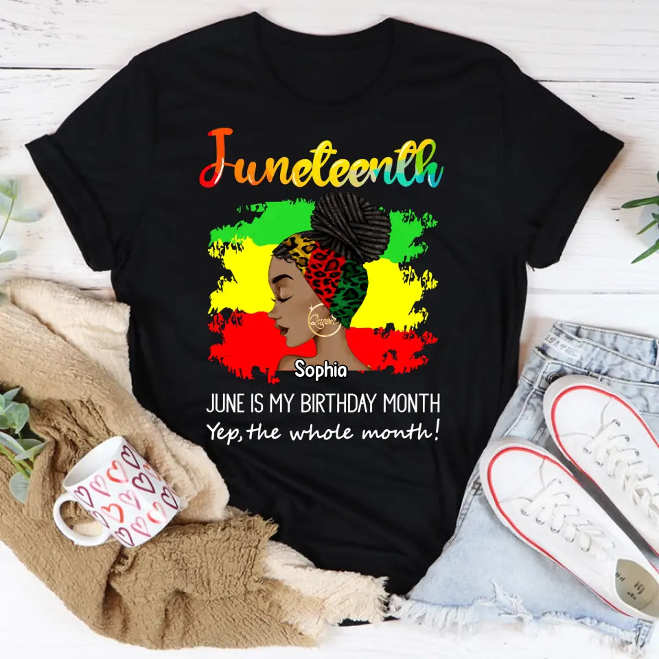 Personalized Shirt - Juneteenth T Shirt, Black Women's Juneteenth t shirt, Juneteenth shirt ideas, Black History Gift For Black Woman