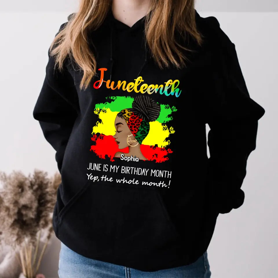 Personalized Shirt - Juneteenth T Shirt, Black Women's Juneteenth t shirt, Juneteenth shirt ideas, Black History Gift For Black Woman