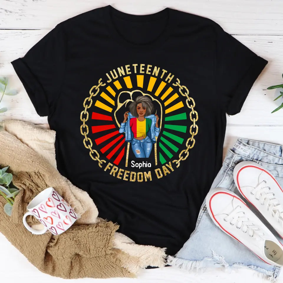Personalized Shirt - Juneteenth T Shirt, Black Women's Juneteenth t shirt, Juneteenth shirt ideas, Black History Gift For Black Woman
