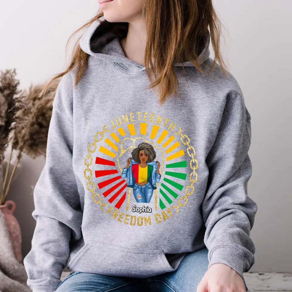 Personalized Shirt - Juneteenth T Shirt, Black Women's Juneteenth t shirt, Juneteenth shirt ideas, Black History Gift For Black Woman