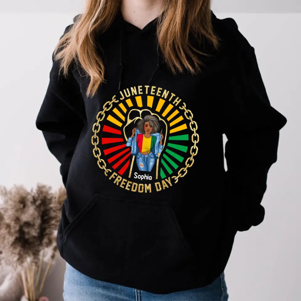 Personalized Shirt - Juneteenth T Shirt, Black Women's Juneteenth t shirt, Juneteenth shirt ideas, Black History Gift For Black Woman