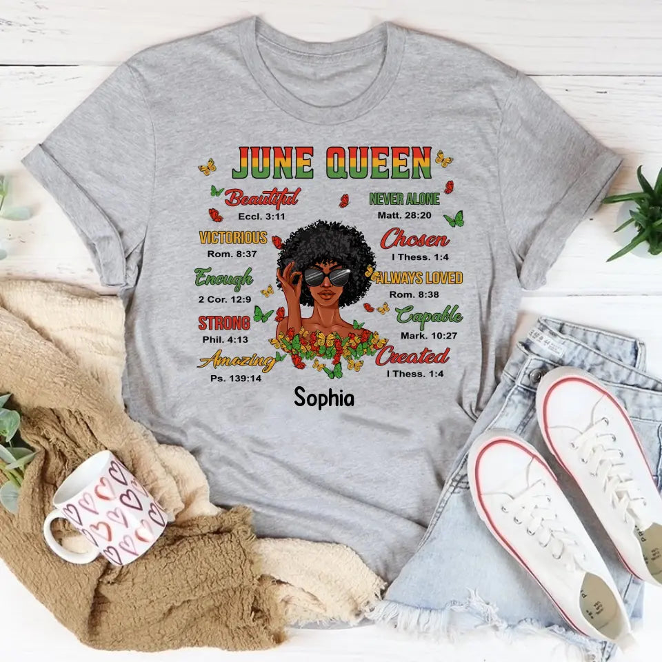 Personalized Shirt - Juneteenth T Shirt, Black Women&#39;s Juneteenth t shirt, Juneteenth shirt ideas, Black History Gift For Black Woman