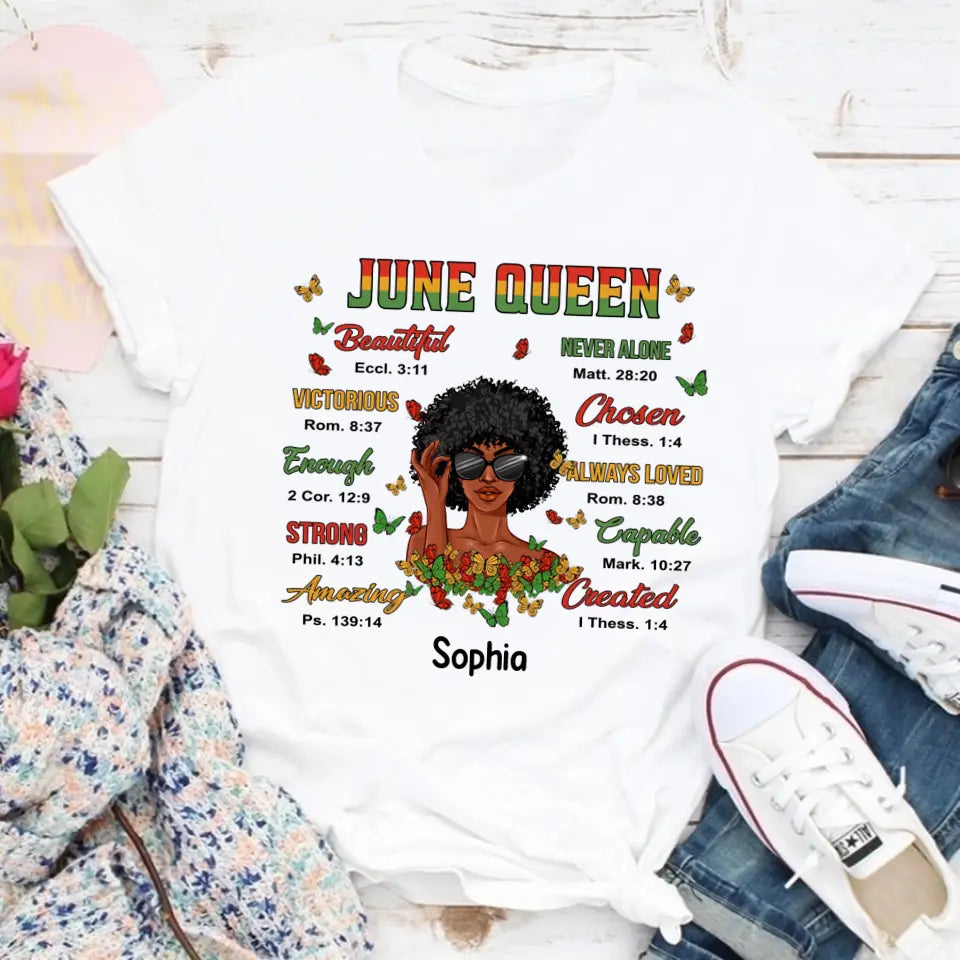 Personalized Shirt - Juneteenth T Shirt, Black Women&#39;s Juneteenth t shirt, Juneteenth shirt ideas, Black History Gift For Black Woman