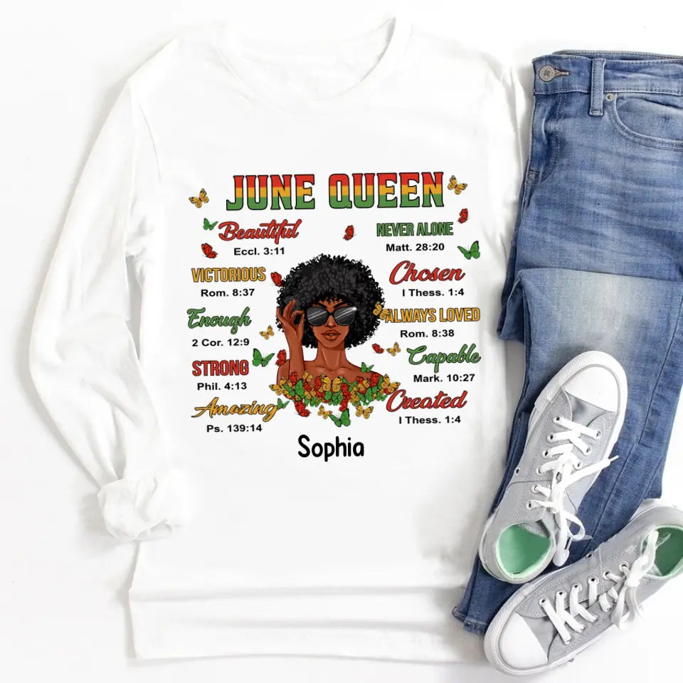 Personalized Shirt - Juneteenth T Shirt, Black Women&#39;s Juneteenth t shirt, Juneteenth shirt ideas, Black History Gift For Black Woman
