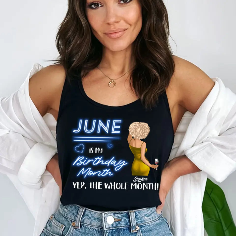 June Birthday Shirt, Custom Birthday Shirt, Queens Born In June, June Birthday Shirts For Woman, June Birthday Gifts