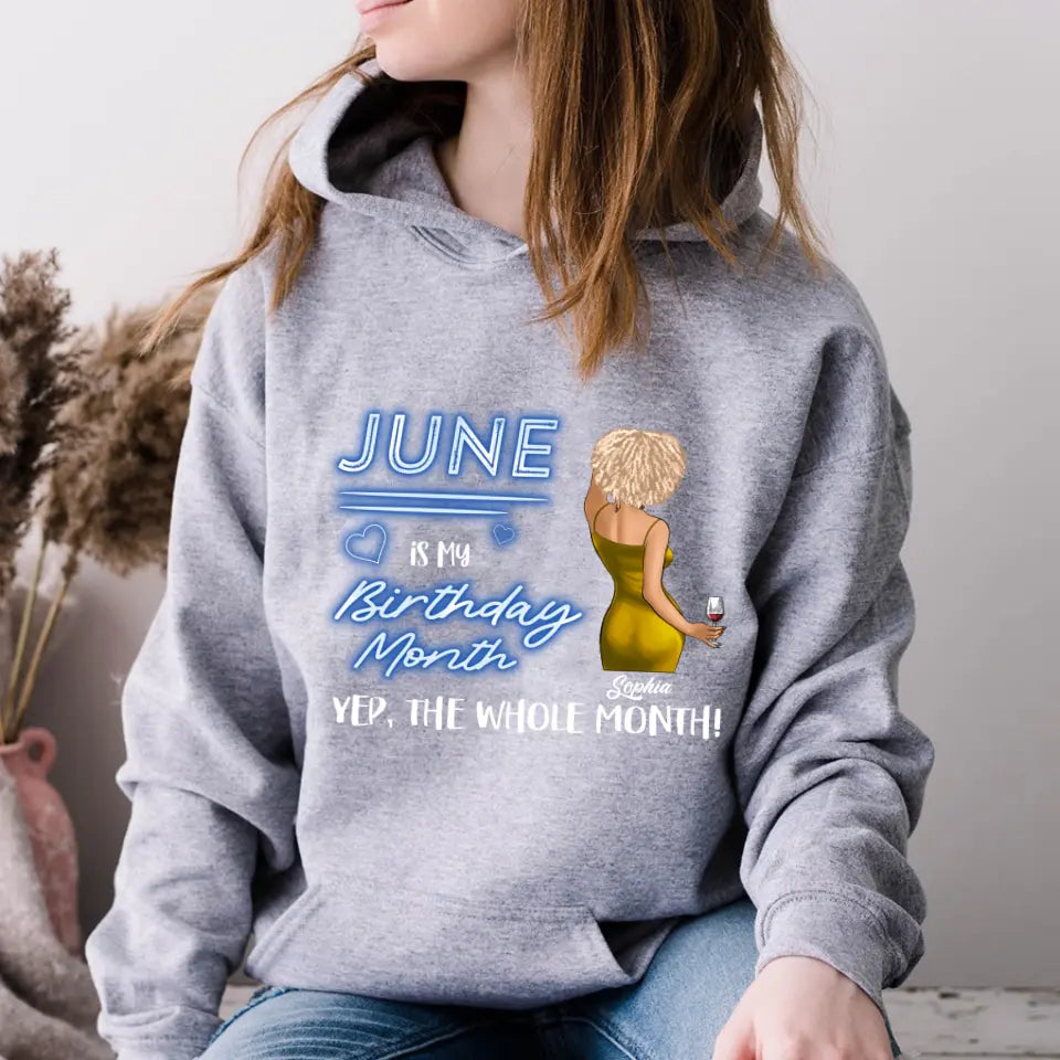 June Birthday Shirt, Custom Birthday Shirt, Queens Born In June, June Birthday Shirts For Woman, June Birthday Gifts