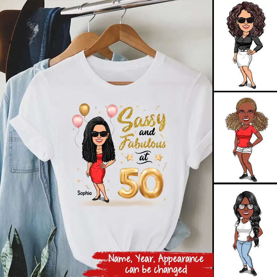 50th Birthday Shirts For Her, Personalised 50th Birthday Gifts, 1973 T Shirt, 50 And Fabulous Shirt, 50th Birthday Shirt Ideas