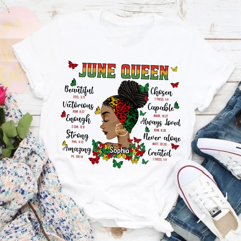 Personalized Shirt - Juneteenth T Shirt, Black Women's Juneteenth t shirt, Juneteenth shirt ideas, Black History Gift For Black Woman