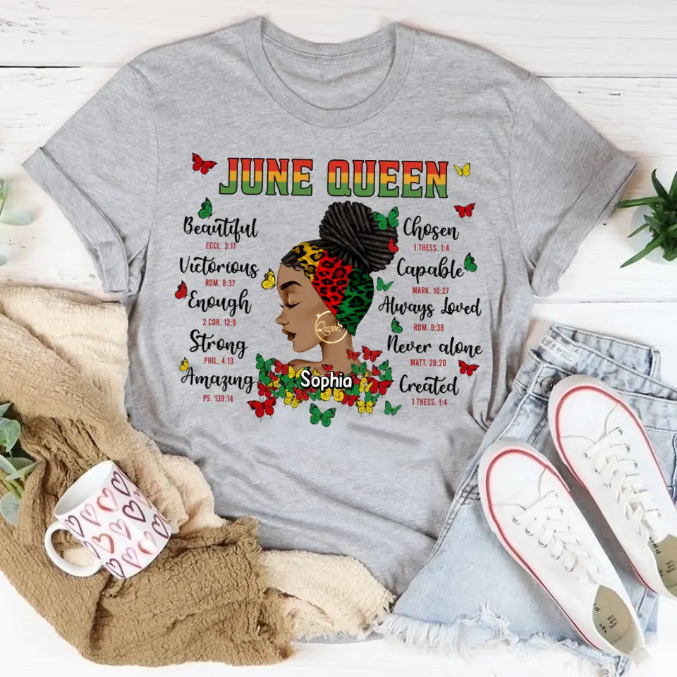 Personalized Shirt - Juneteenth T Shirt, Black Women's Juneteenth t shirt, Juneteenth shirt ideas, Black History Gift For Black Woman