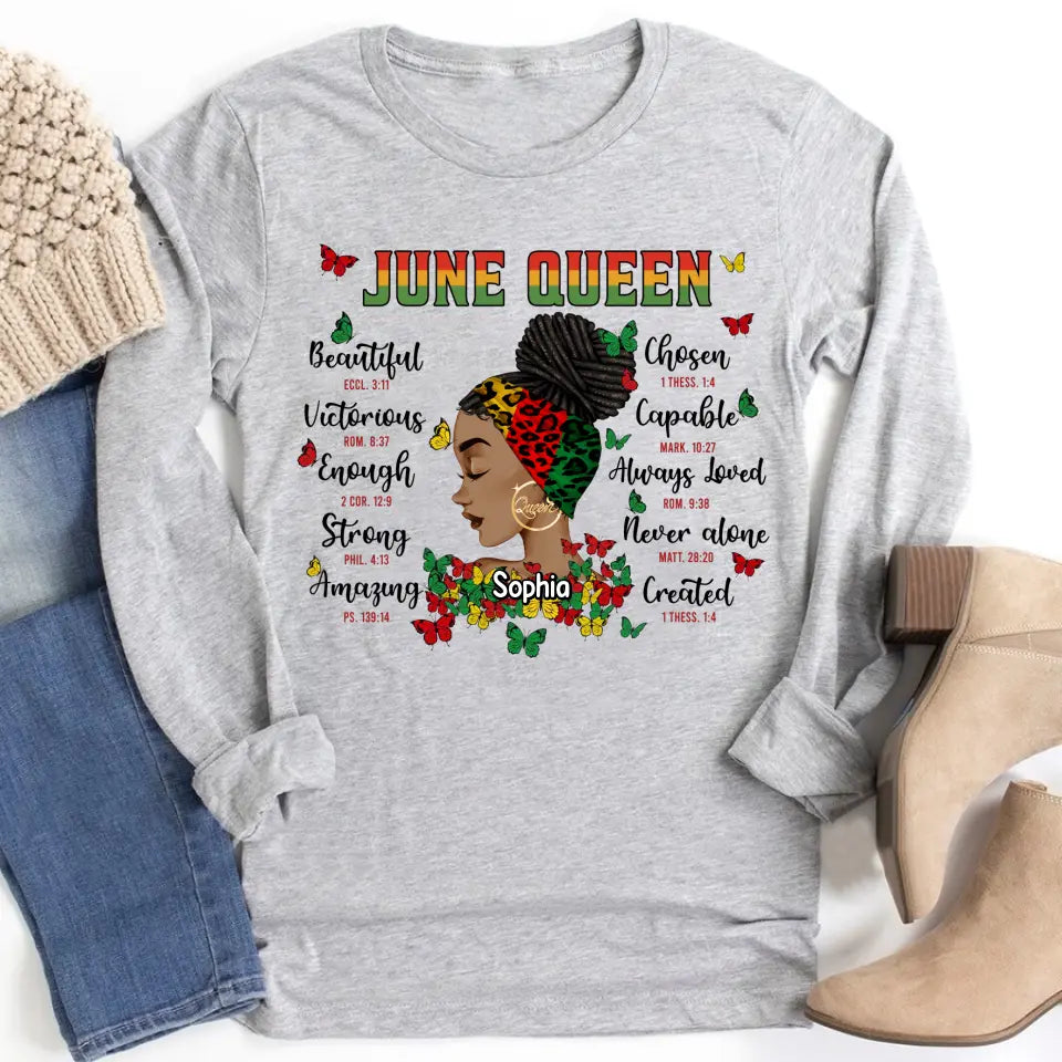Personalized Shirt - Juneteenth T Shirt, Black Women's Juneteenth t shirt, Juneteenth shirt ideas, Black History Gift For Black Woman