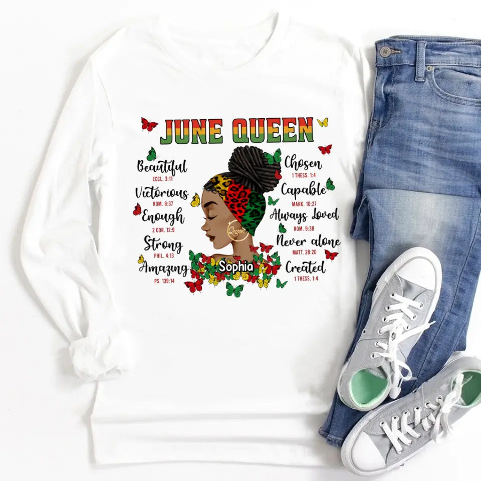 Personalized Shirt - Juneteenth T Shirt, Black Women's Juneteenth t shirt, Juneteenth shirt ideas, Black History Gift For Black Woman