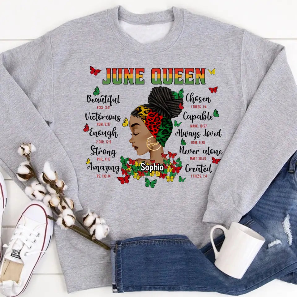 Personalized Shirt - Juneteenth T Shirt, Black Women's Juneteenth t shirt, Juneteenth shirt ideas, Black History Gift For Black Woman