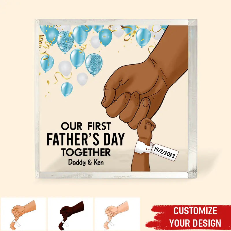 First Fathers day gift, Custom Shape Acrylic Plaque, Best Gifts for new Dads, First Fathers day gift ideas