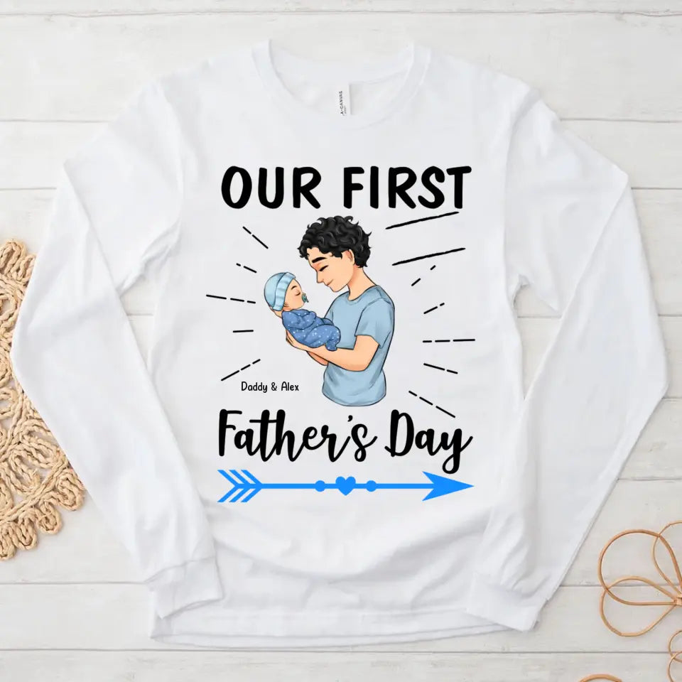 First Fathers Day Gift, Custom Father's day shirts, Best Gifts For New Dads, First Fathers Day Gift Ideas
