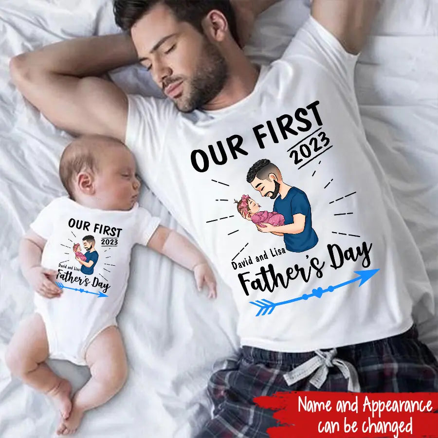 First Fathers Day Gift, Custom Father's day shirts, Best Gifts For New Dads, First Fathers Day Gift Ideas