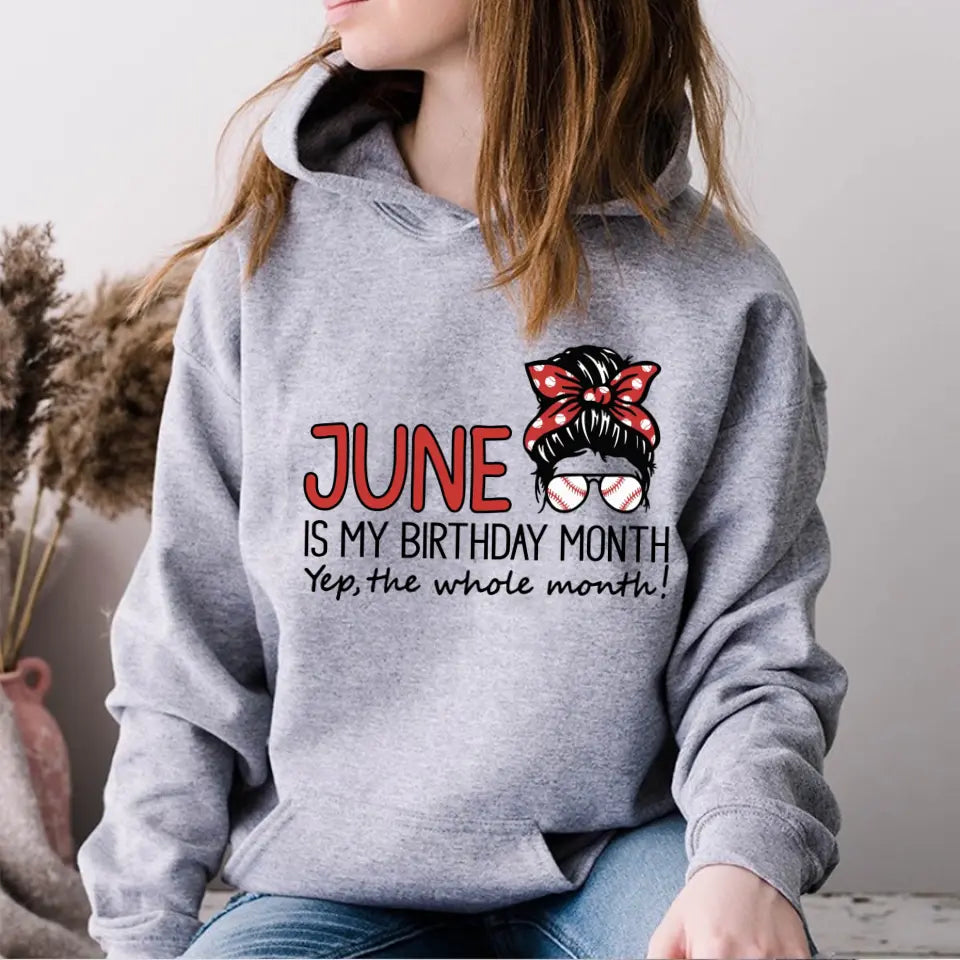 June Birthday Shirt, Custom Birthday Shirt, Queens was Born In June, June Birthday Shirts For Woman, June Birthday Gifts, Baseball Lovers