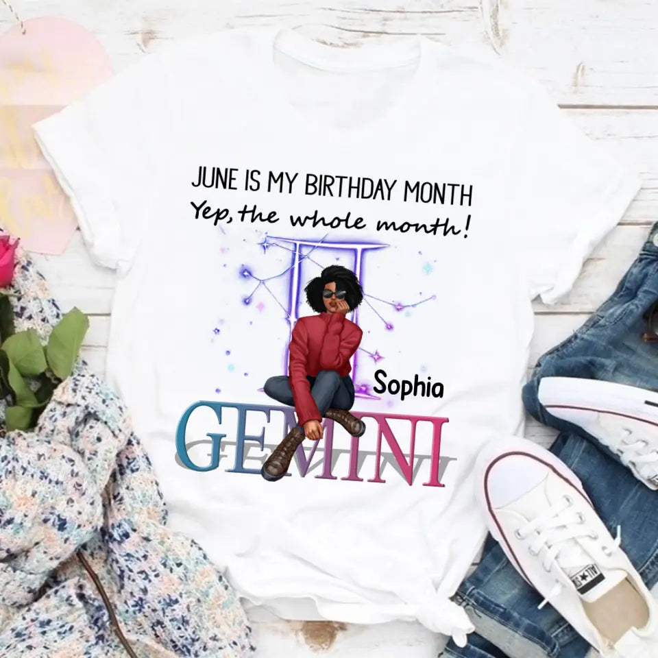 June Birthday Shirt, Custom Birthday Shirt, Queens was Born In June, June Birthday Shirts For Woman, June Birthday Gifts