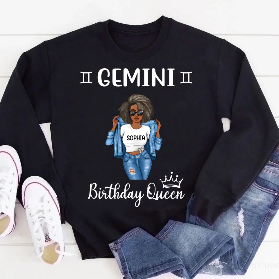 Personalized Birthday Shirts, Zodiac T Shirt, Zodiac Signs Shirt, Gemini Birthday T Shirt, Custom Birthday Gifts