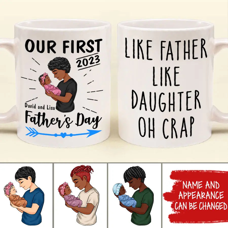 Personalized Fathers Day gifts, father's day coffee mug, First father's day gift ideas, Best dad mug, Father's day cup ideas