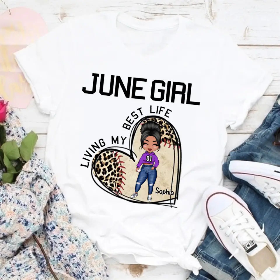 June Birthday Shirt, Custom Birthday Shirt, Queens Born In June, June Birthday Gifts, June Shirts For Woman, Baseball Lover