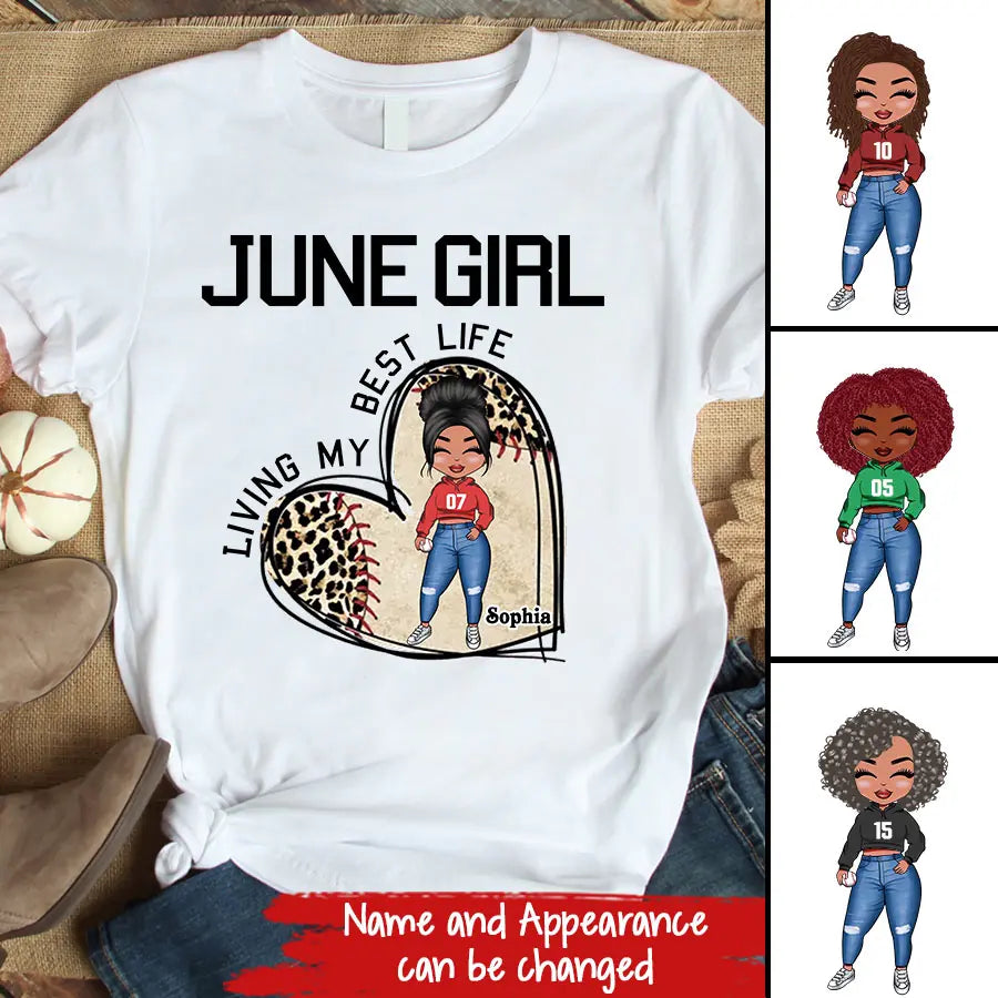 June Birthday Shirt, Custom Birthday Shirt, Queens Born In June, June Birthday Gifts, June Shirts For Woman, Baseball Lover