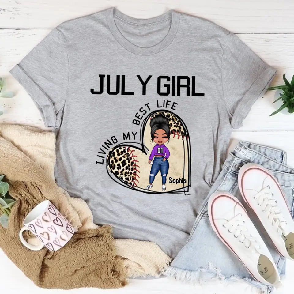 July Birthday Shirt, Custom Birthday Shirt, Queens Born In July, July Birthday Gifts, July Shirts For Woman, Baseball Lover