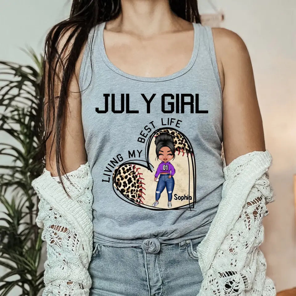 July Birthday Shirt, Custom Birthday Shirt, Queens Born In July, July Birthday Gifts, July Shirts For Woman, Baseball Lover