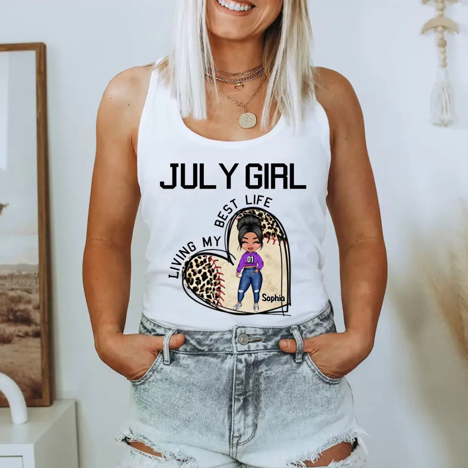 July Birthday Shirt, Custom Birthday Shirt, Queens Born In July, July Birthday Gifts, July Shirts For Woman, Baseball Lover