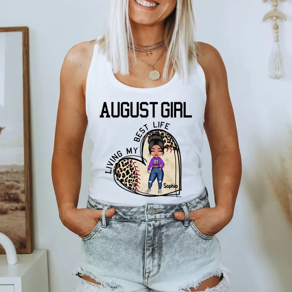 August Birthday Shirt, Custom Birthday Shirt, Queens Born In August, August Birthday Gifts, August Shirts For Woman, Baseball Lover