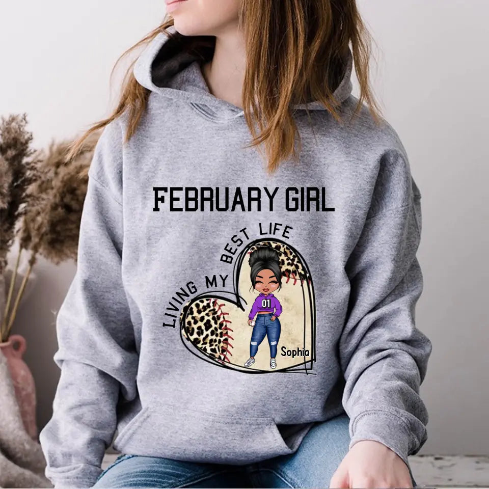 February Birthday Shirt, Custom Birthday Shirt, Queens Born In February , February Birthday Gifts, February Shirts For Woman, Baseball Lover