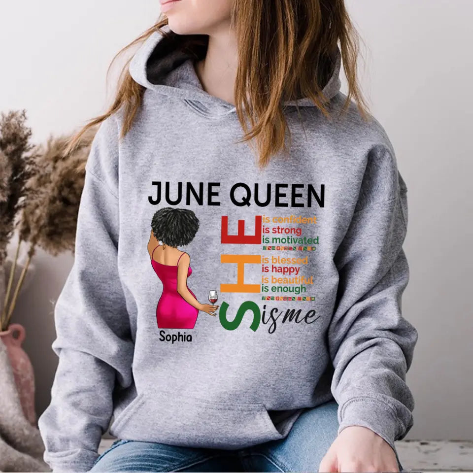June Birthday Shirt, Custom Birthday Shirt, Juneteenth T Shirt, Black Women&#39;s Juneteenth t shirt, Juneteenth shirt ideas, Black History Gift For Black Woman