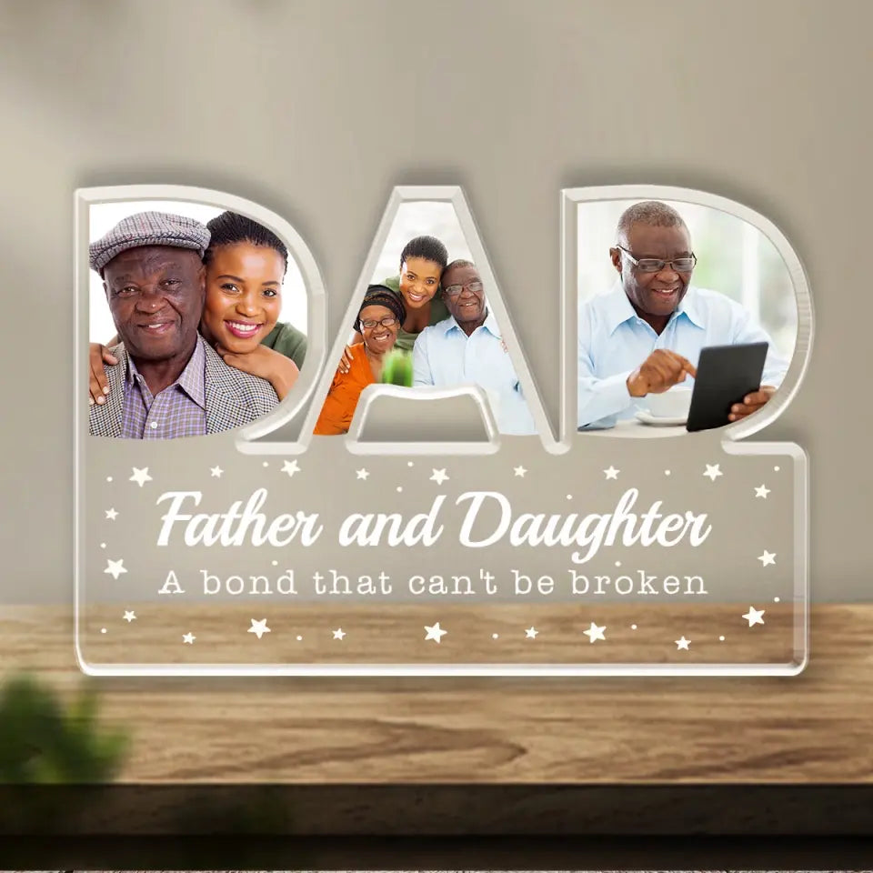 First Fathers day gift, Custom Shape Acrylic Plaque, Best Gifts for Dads, First Fathers day gift ideas