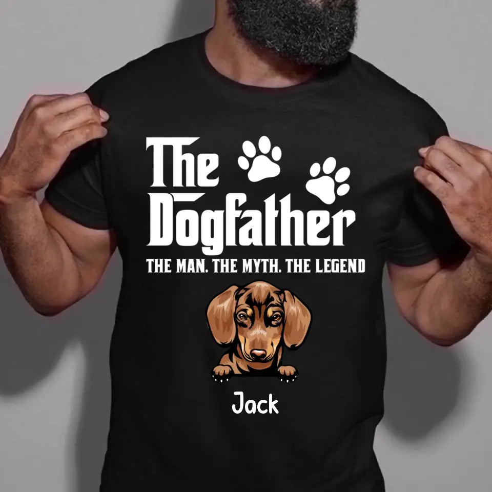 Happy Father&#39;s Day To The World&#39;s Best Dog Dad Ever Personalized Shirt, Personalized Father&#39;s Day Gift for Dog Lovers, Dog Dad
