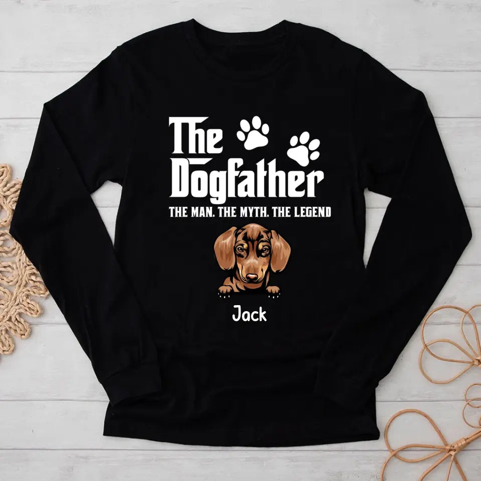 Happy Father&#39;s Day To The World&#39;s Best Dog Dad Ever Personalized Shirt, Personalized Father&#39;s Day Gift for Dog Lovers, Dog Dad