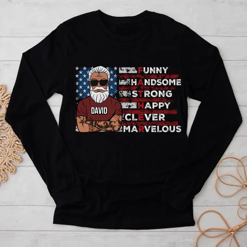 Fathers Day Gift, Custom Father&#39;s Day shirts, Best Gifts For New Dads, Happy Fathers Day Gift Ideas , Stepfather Shirt