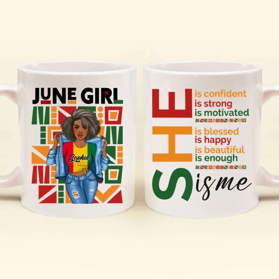 June Birthday Mug, Custom Birthday Mug, Queens are Born In June, June Birthday Mug For Woman, June Birthday Gifts