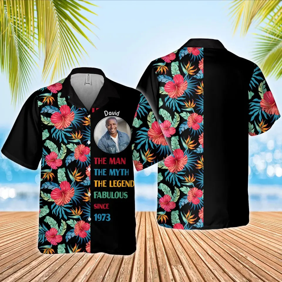 Custom Birthday Hawaiian Shirts, Turning 50 Hawaiian Shirt, Gifts For Men Turning 50, 50th Birthday Hawaiian Shirts For Him