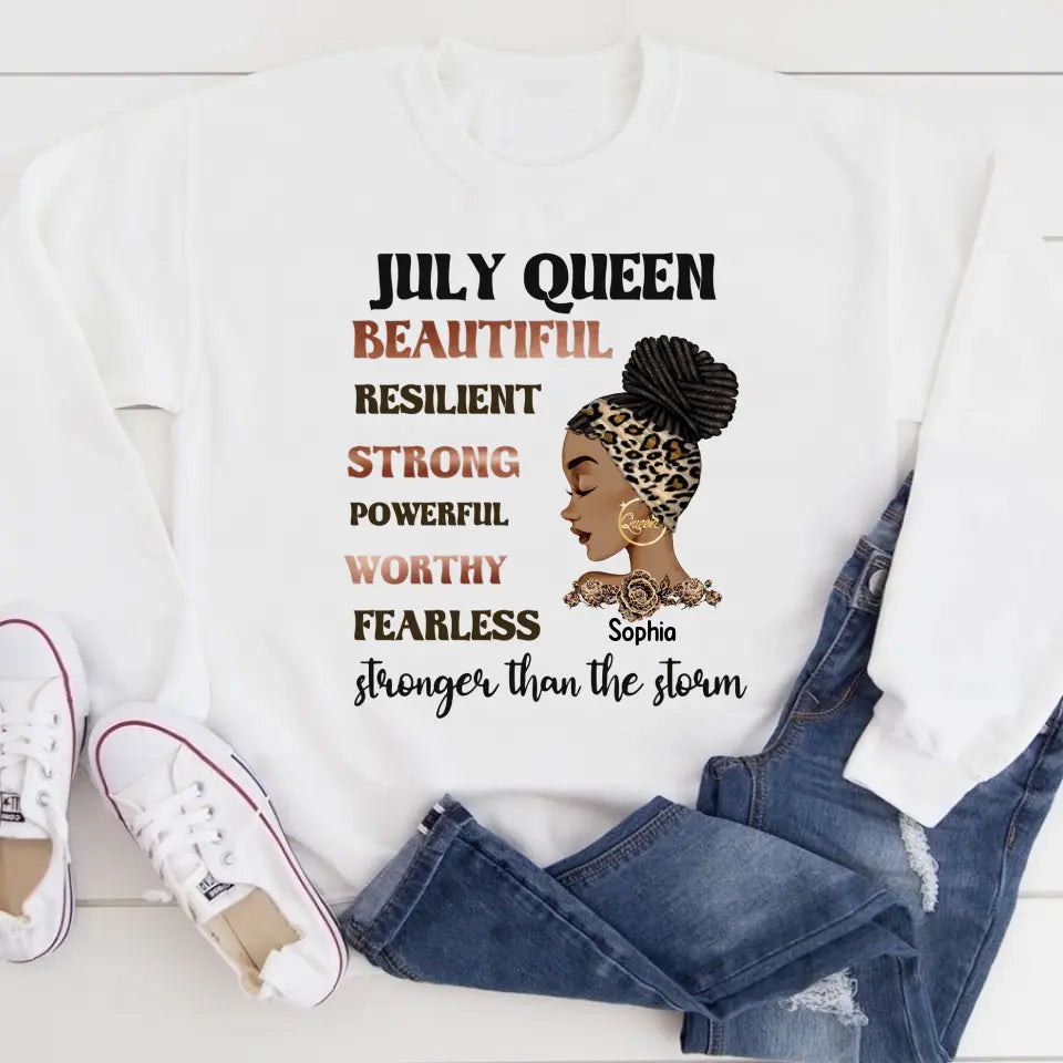 July Birthday Shirt, Custom Birthday Shirt, Queens Are Born In July, July Birthday Shirts For Woman, July Birthday Gifts